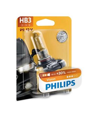 Autožárovka HB3 Philips 9005PRB1, Vision, 1ks v balení - poškozený obal