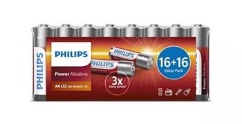 Baterie Philips LR6P32FV/10 Power Alkalická AA 32 ks