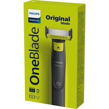 Zastřihovač OneBlade Philips QP2824/20, limetkově zelená, tmavě šedá, na tvář a tělo